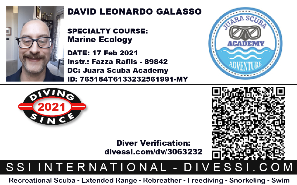 Attestato SCUBA